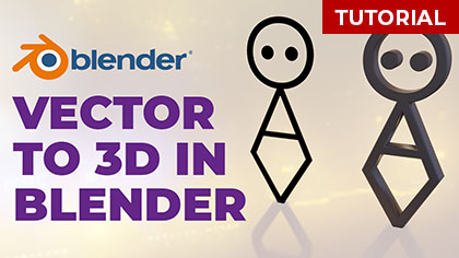 Vector Logo to 3D in Blender