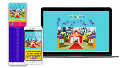 Mount Sinai Children's Center Foundation's Virtual Benefit Streaming Landing Page