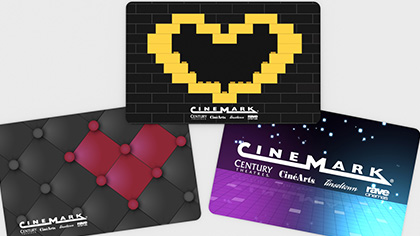 Graphic Design Cinemark Giftcard Designs